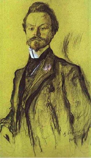 Valentin Serov Portrait of Konstantin Balmont.